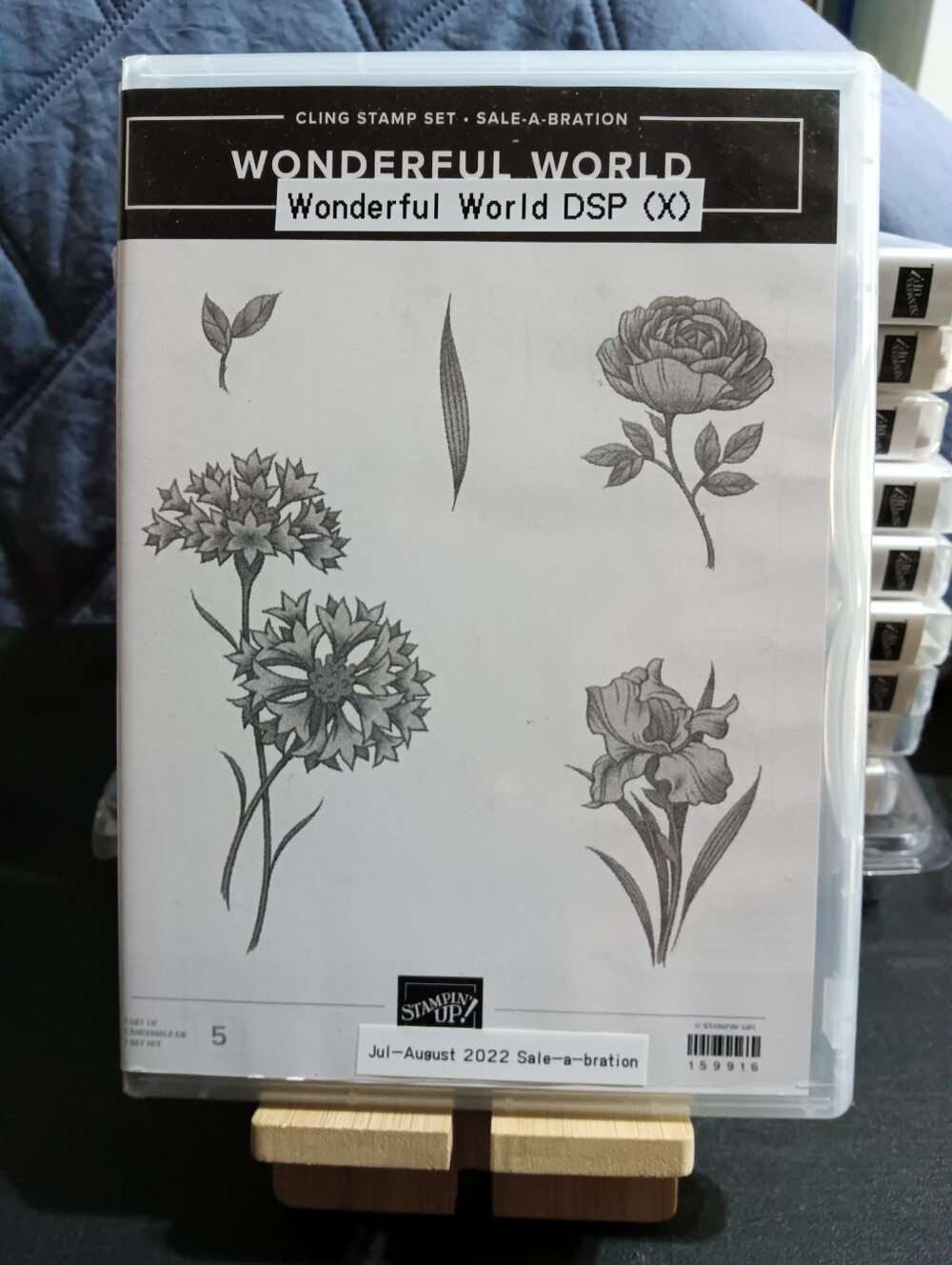 Stampin' Up! "Wonderful World " Floral Cling Stamp Set